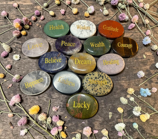 Affirmation worry stones
